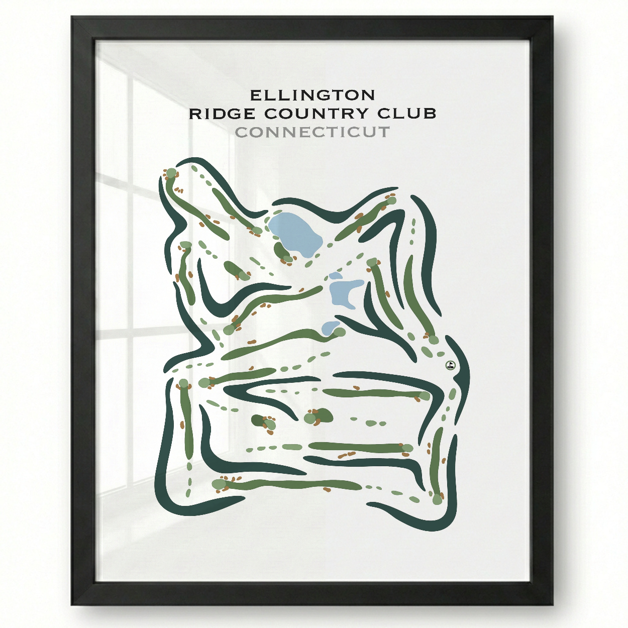 Ellington Ridge Country Club, Connecticut - Printed Golf Courses