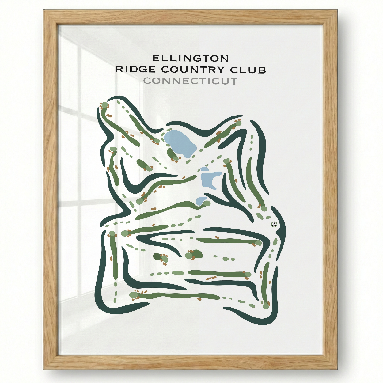 Ellington Ridge Country Club, Connecticut - Printed Golf Courses