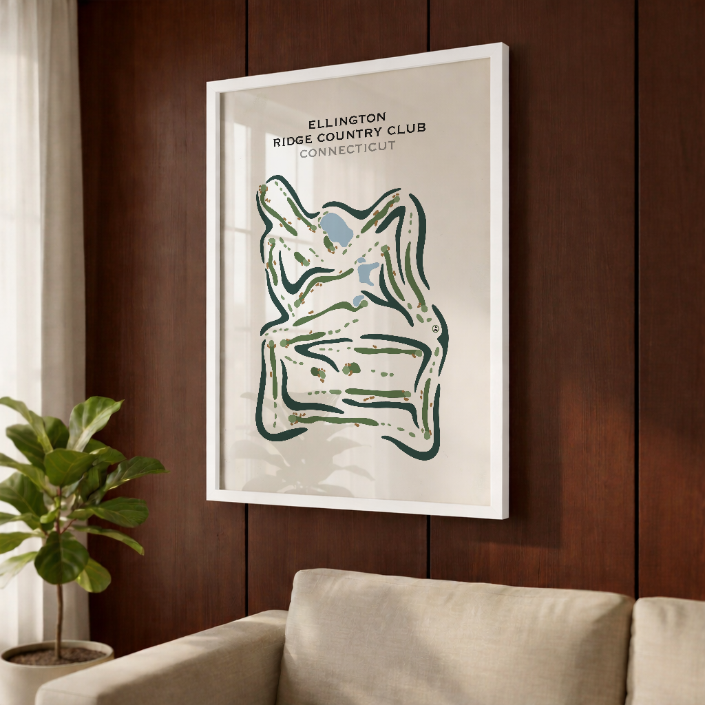 Ellington Ridge Country Club, Connecticut - Printed Golf Courses