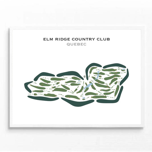 Elm Ridge Country Club, Quebec, Canada - Printed Golf Courses