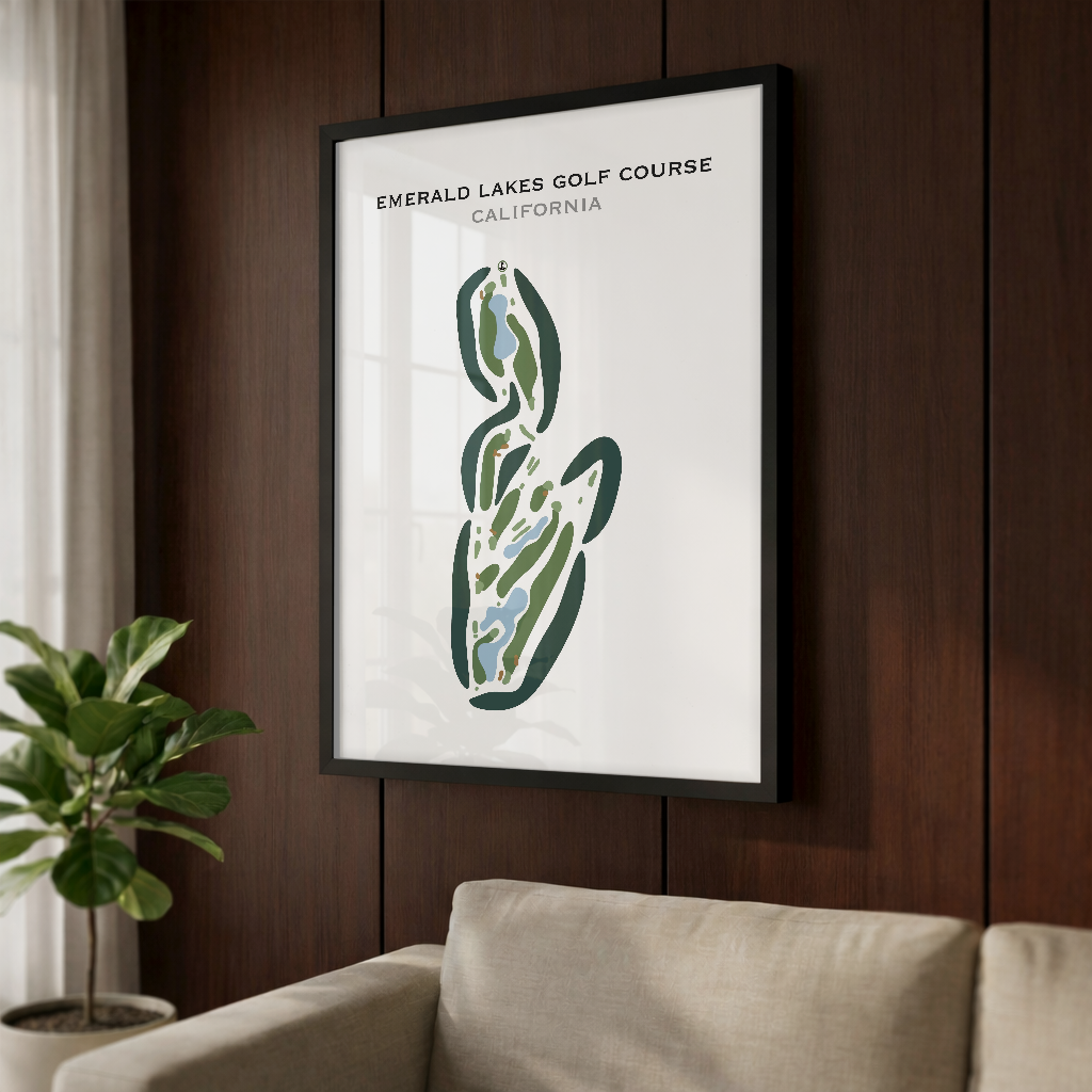 Emerald Lakes Golf Course, California - Printed Golf Courses