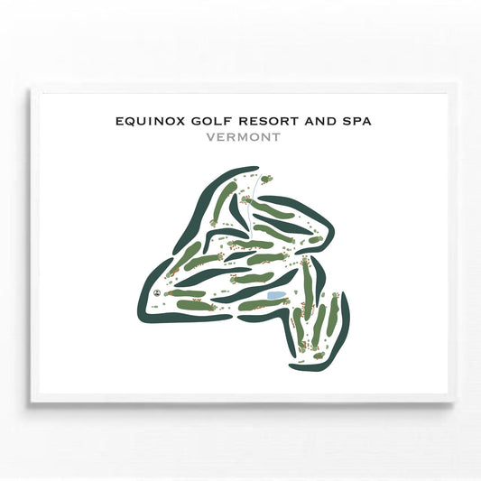 The Equinox Golf Resort & Spa, Vermont - Printed Golf Courses