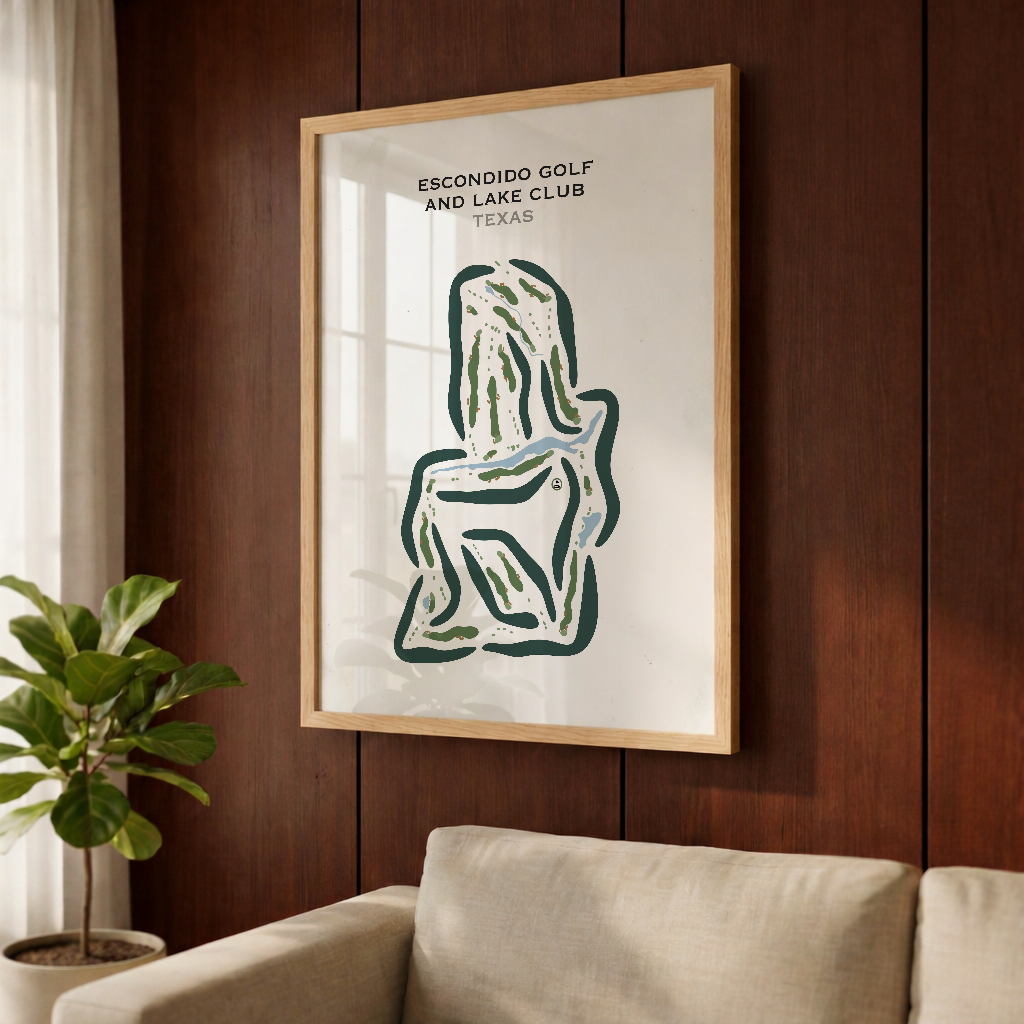Escondido Golf & Lake Club, Texas - Printed Golf Course