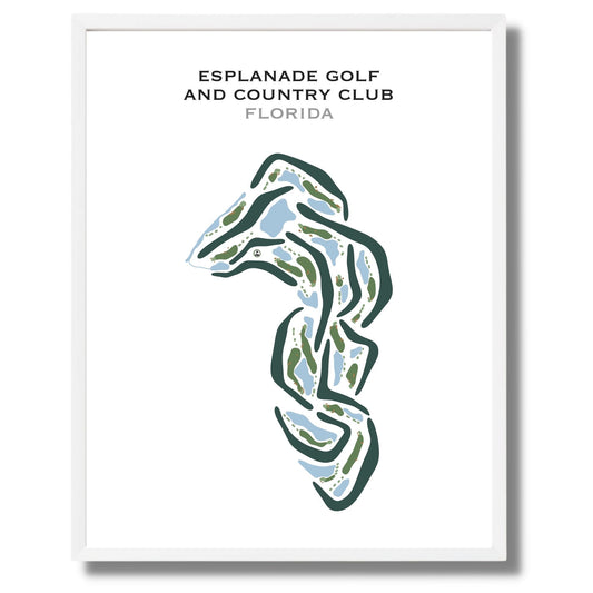 Esplanade Golf & Country Club, Bradenton, Florida - Printed Golf Courses
