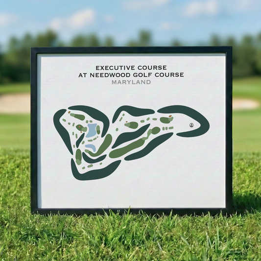 Executive Course at Needwood Golf Course, Maryland - Printed Golf Courses