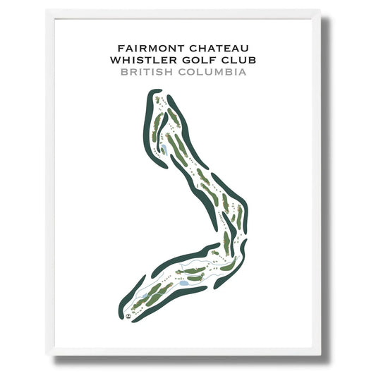 Fairmont Chateau Whistler Golf Club, British Columbia - Printed Golf Course