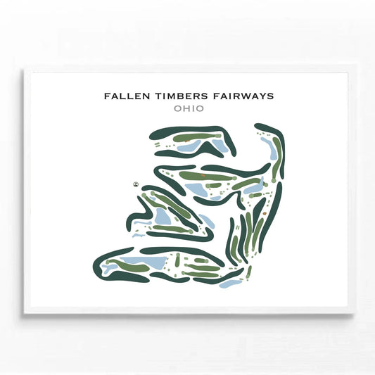 Fallen Timbers Fairways, Ohio - Printed Golf Course
