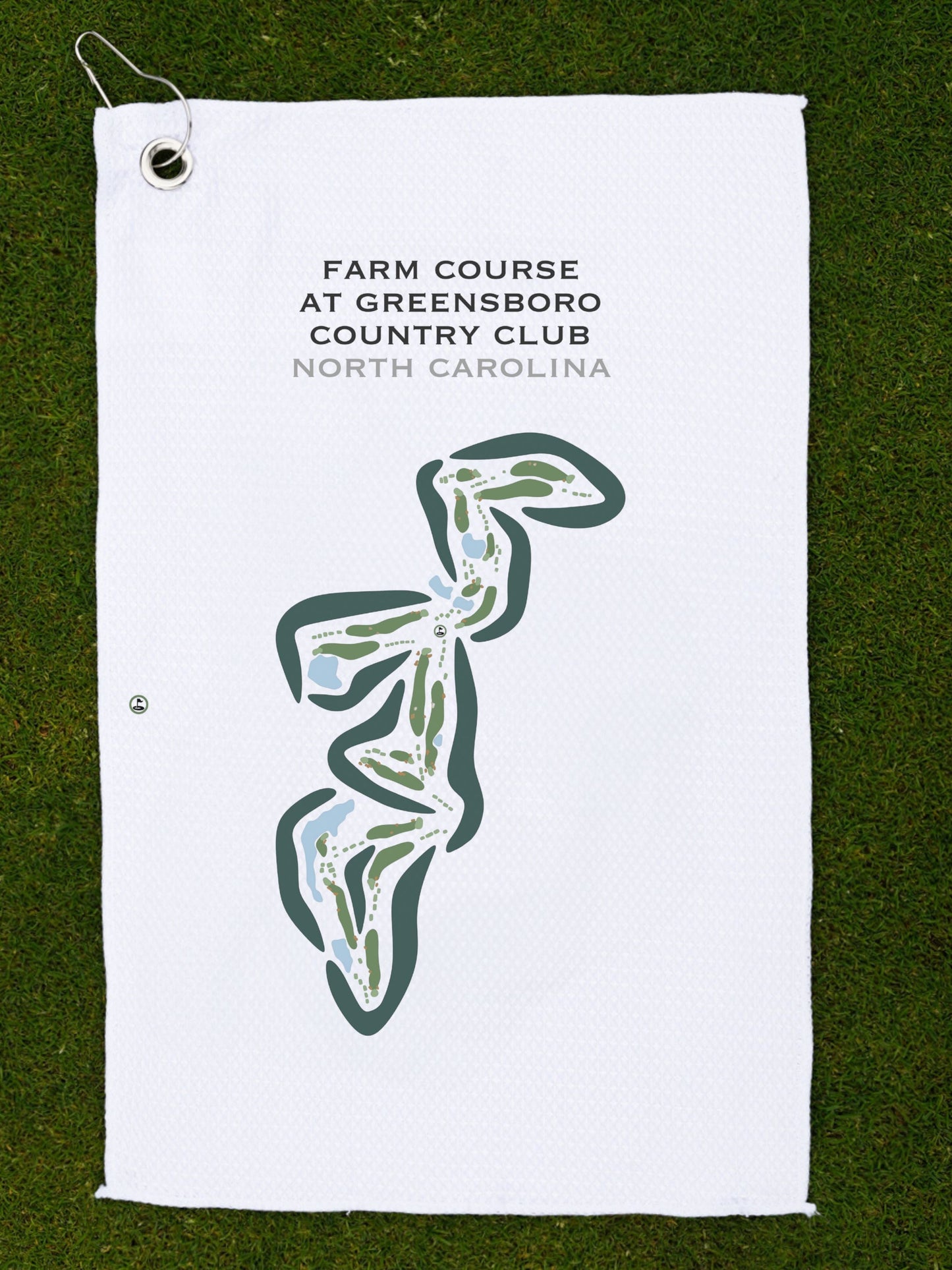 Farm Course at Greensboro Country Club, North Carolina - Printed Golf Courses