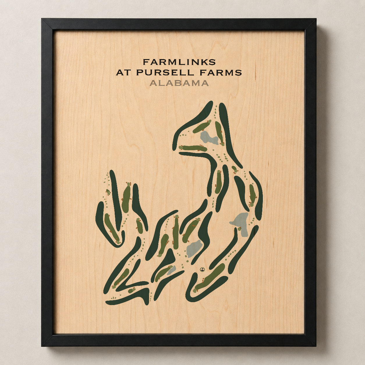FarmLinks at Pursell Farms, Alabama - Printed Golf Course