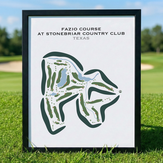 Fazio Course at Stonebriar Country Club, Texas - Printed Golf Courses