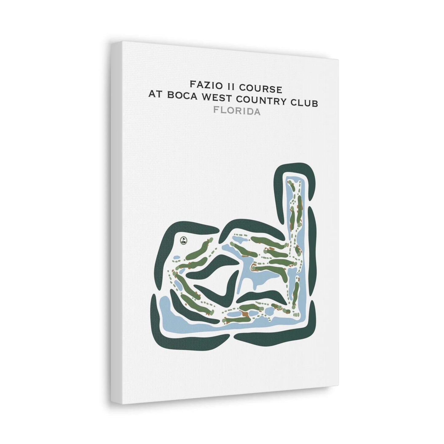Fazio II Course at Boca West Country Club, Florida - Printed Golf Courses