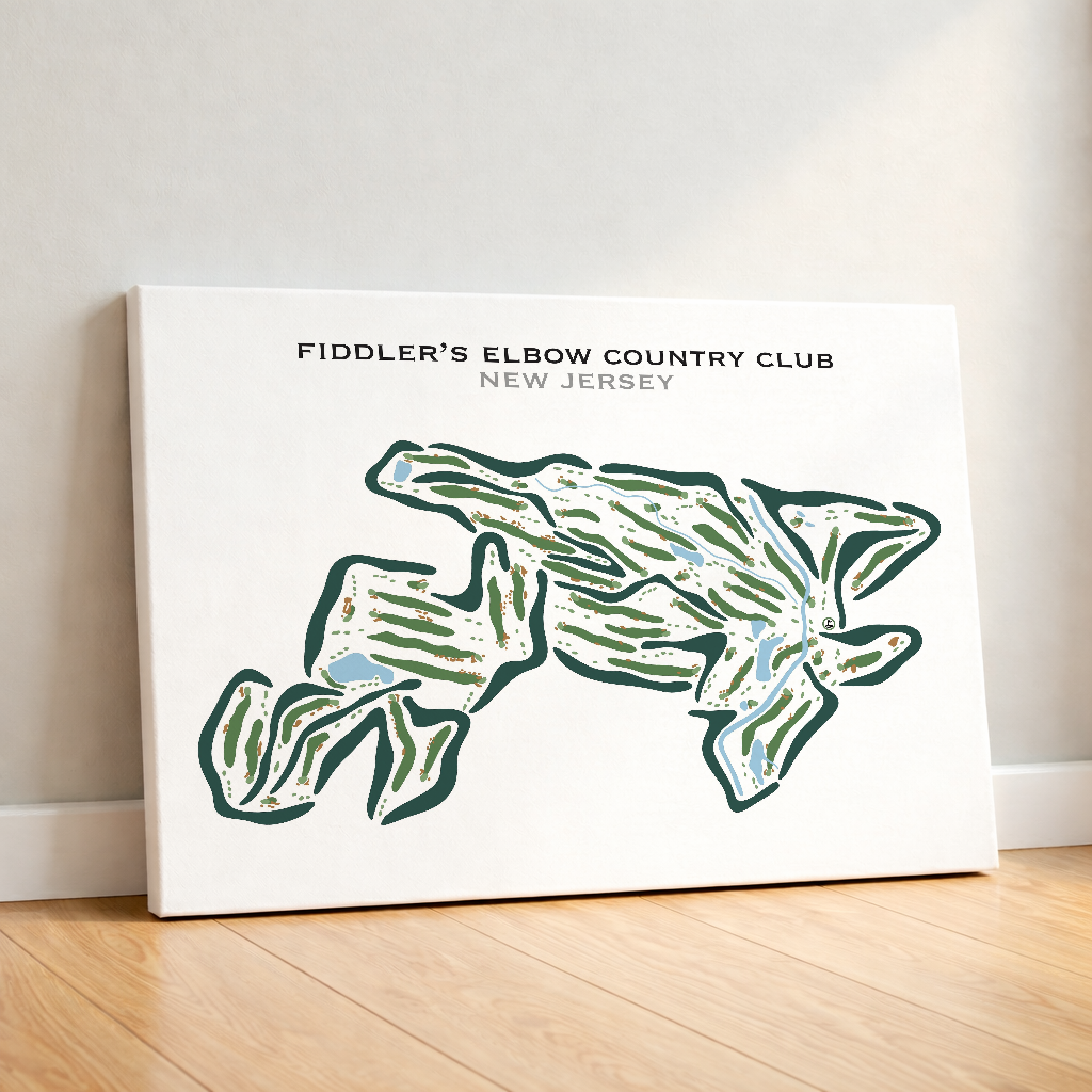 Fiddler's Elbow Country Club, New Jersey - Printed Golf Courses
