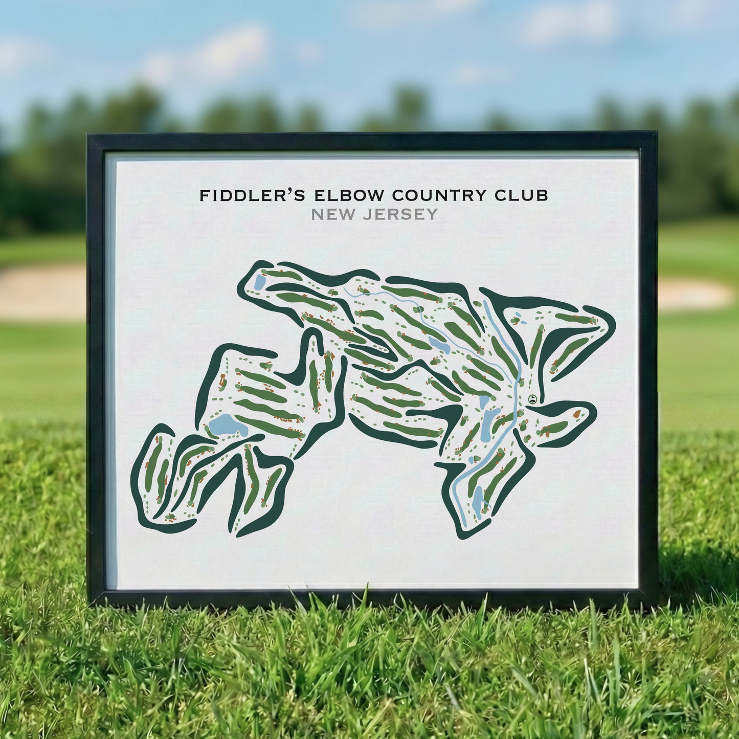Fiddler's Elbow Country Club, New Jersey - Printed Golf Courses
