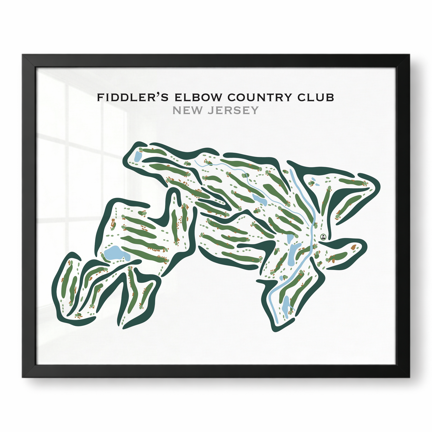 Fiddler's Elbow Country Club, New Jersey - Printed Golf Courses