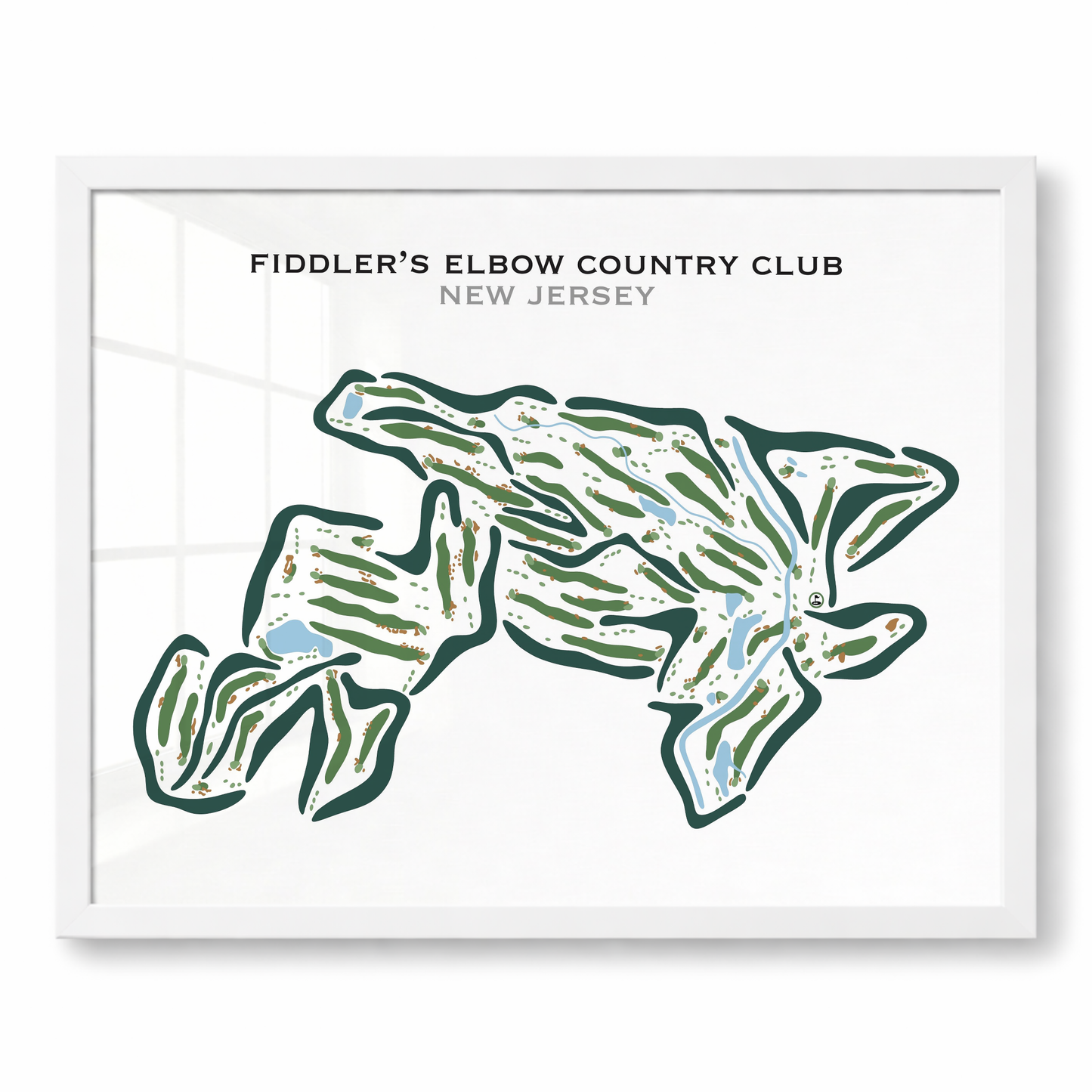 Fiddler's Elbow Country Club, New Jersey - Printed Golf Courses