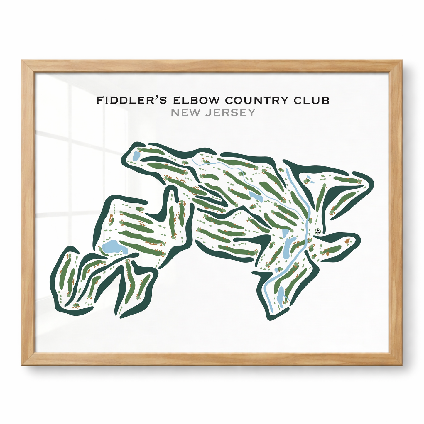 Fiddler's Elbow Country Club, New Jersey - Printed Golf Courses