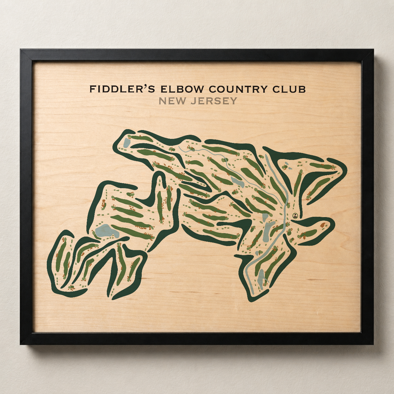 Fiddler's Elbow Country Club, New Jersey - Printed Golf Courses