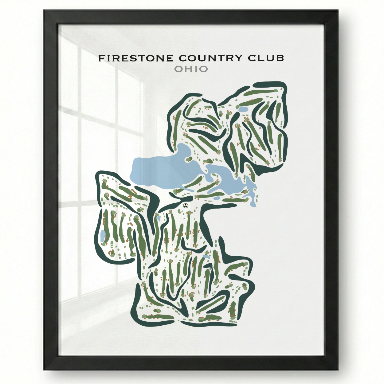 Firestone Country Club, Ohio - Printed Golf Courses