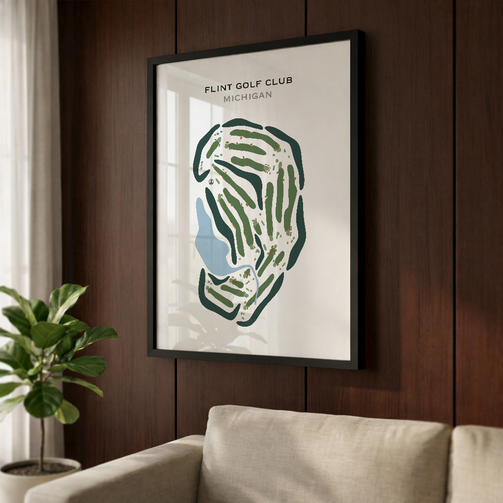 Flint Golf Club, Michigan - Printed Golf Courses