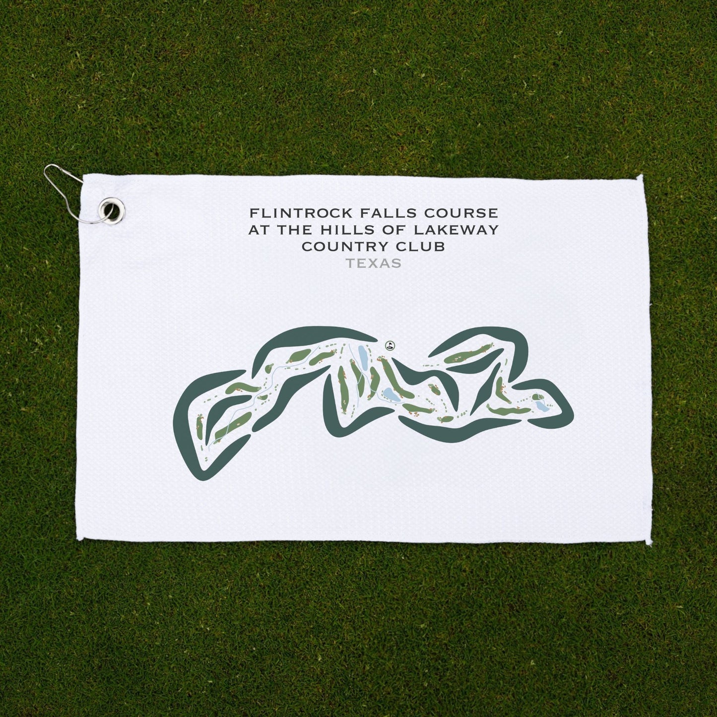 Flintrock Falls Course at The Hills of Lakeway Country Club, Texas - Printed Golf Courses
