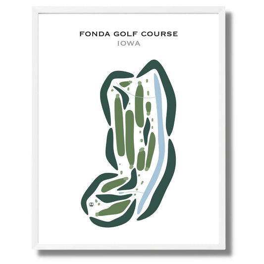 Fonda Golf Course, Iowa - Printed Golf Courses