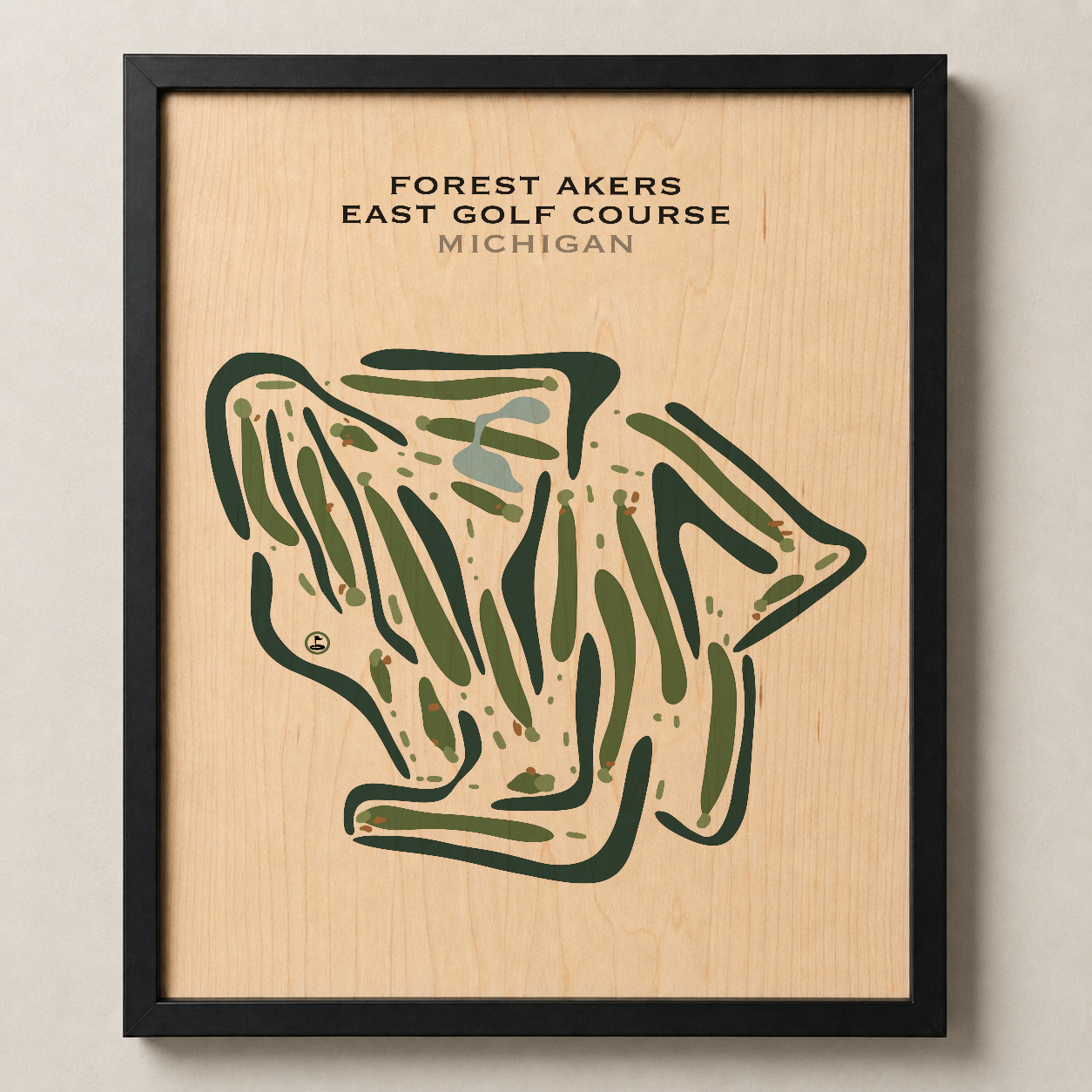 Forest Akers East Golf Course, Michigan - Printed Golf Courses
