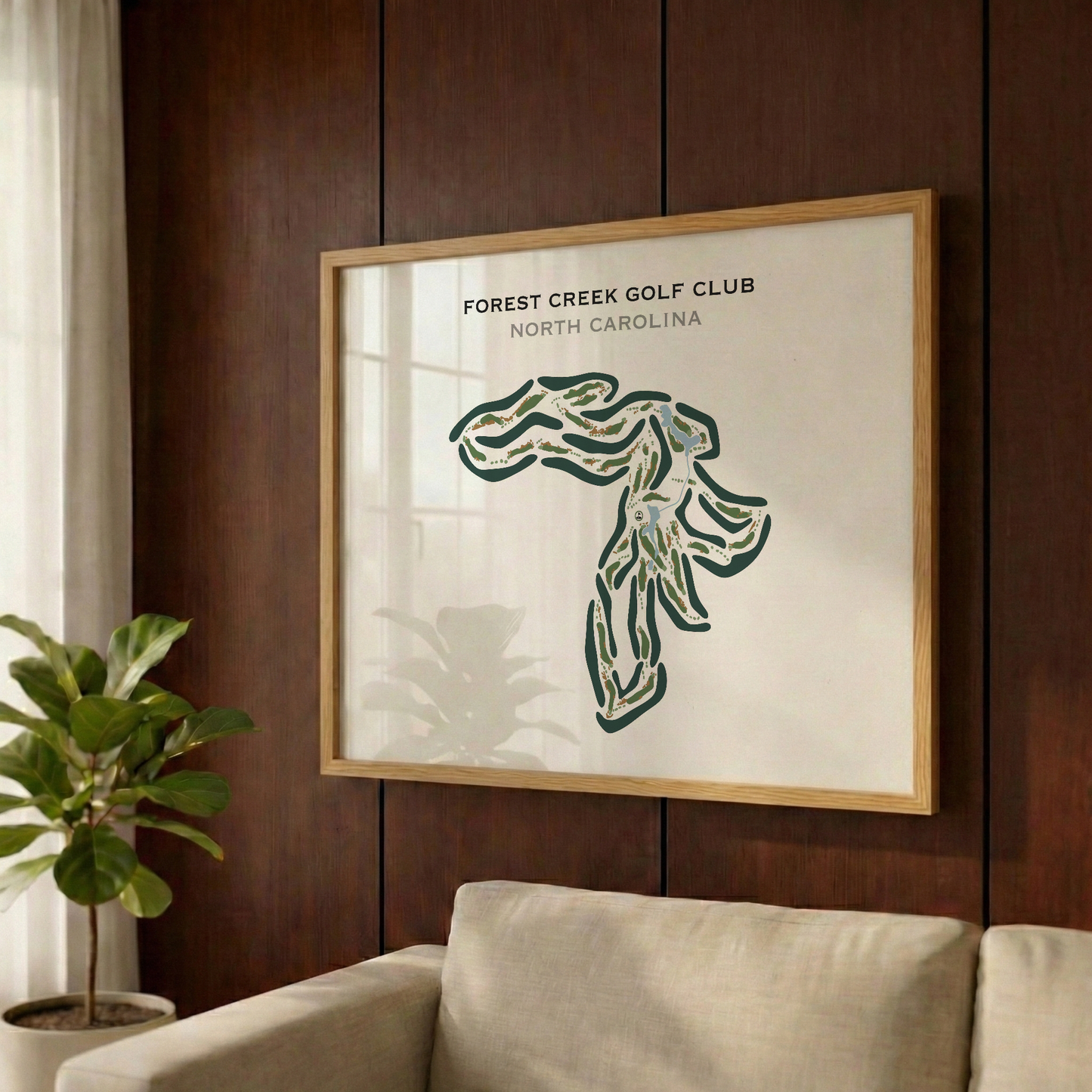 Forest Creek Golf Club, North Carolina - Printed Golf Courses