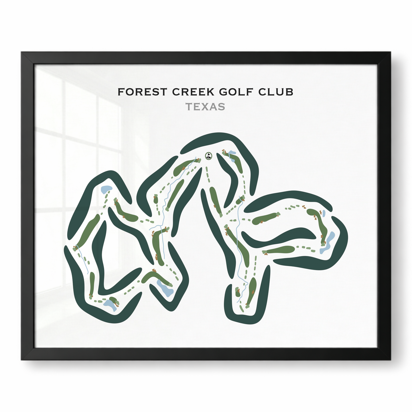 Forest Creek Golf Club, Texas - Printed Golf Courses