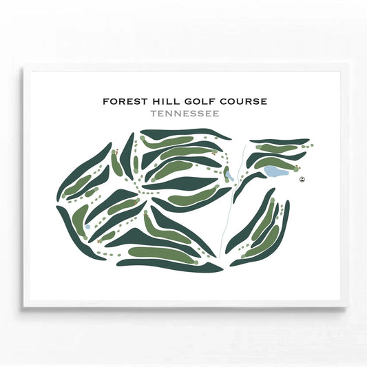Forest Hill Golf Course, Tennessee - Printed Golf Courses