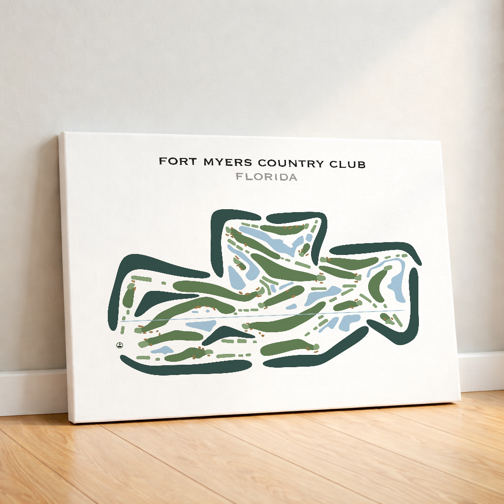 Fort Myers Country Club, Florida - Printed Golf Courses