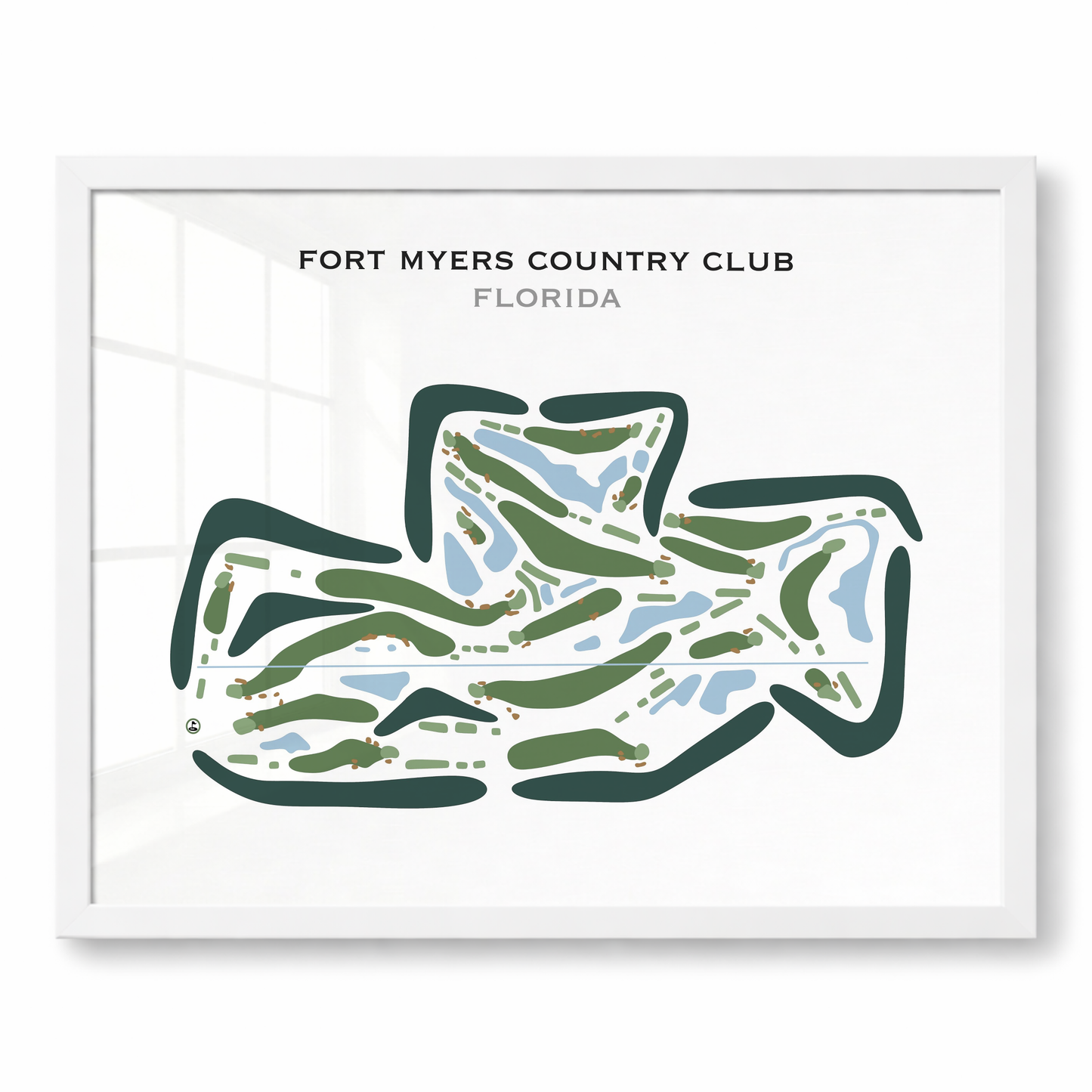 Fort Myers Country Club, Florida - Printed Golf Courses