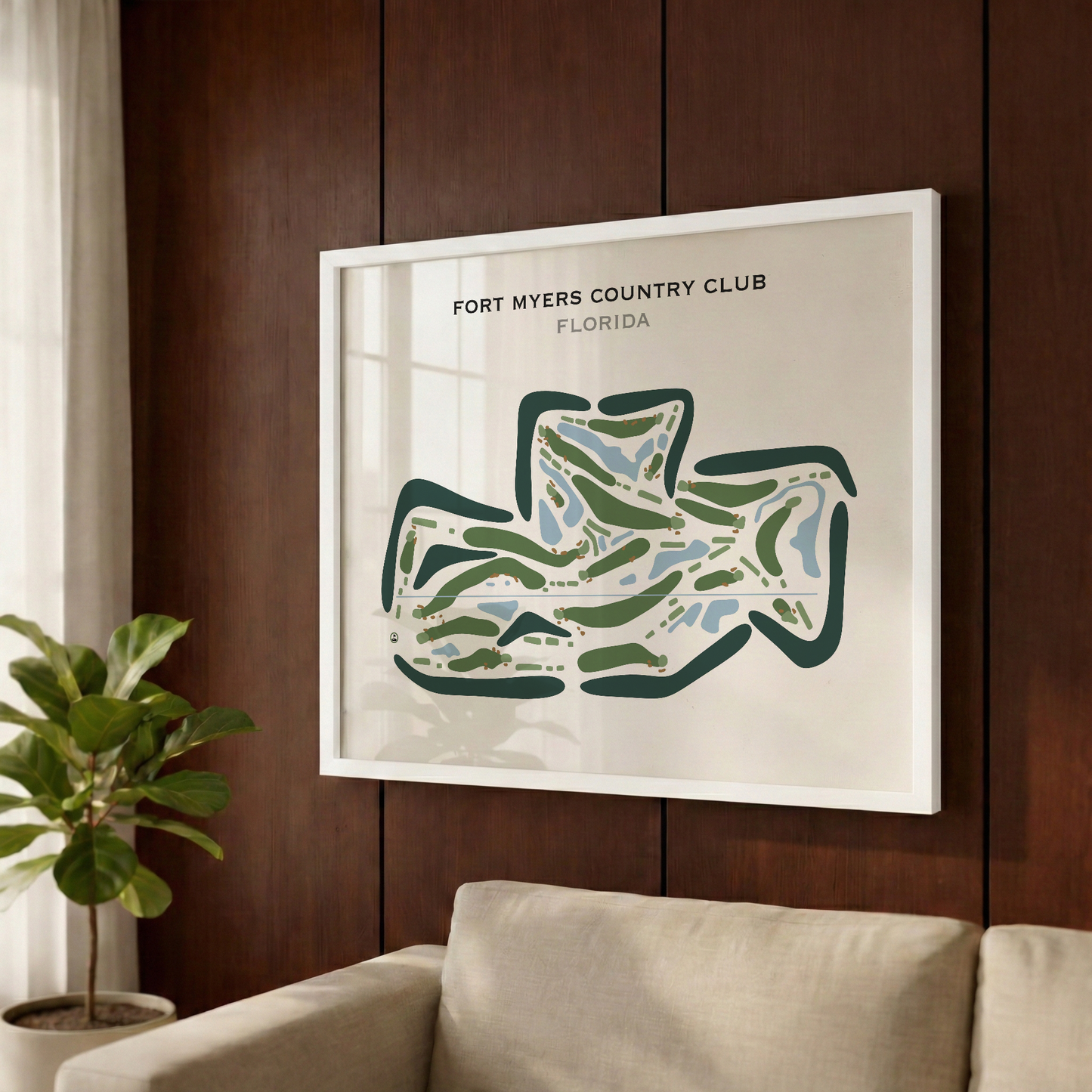 Fort Myers Country Club, Florida - Printed Golf Courses