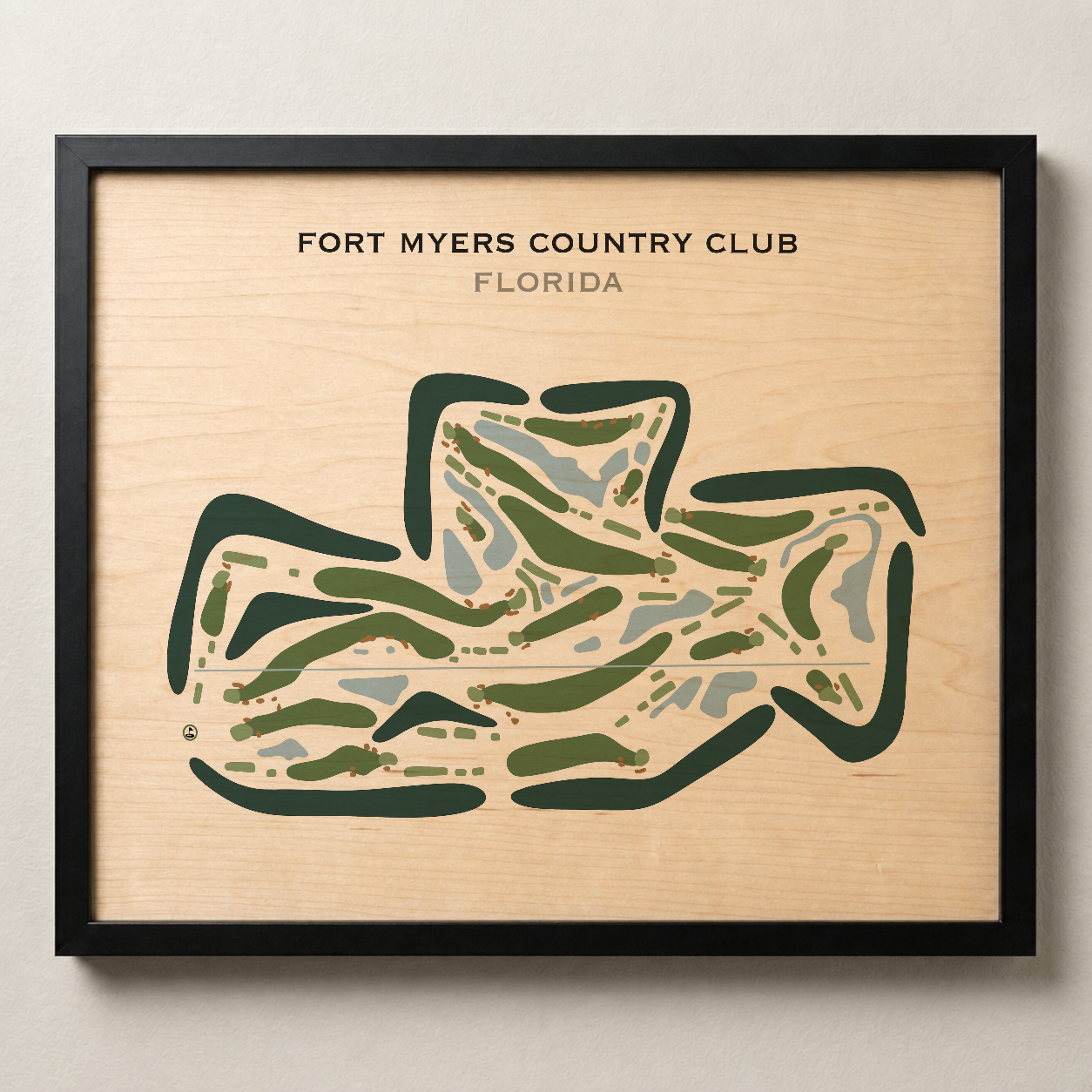Fort Myers Country Club, Florida - Printed Golf Courses