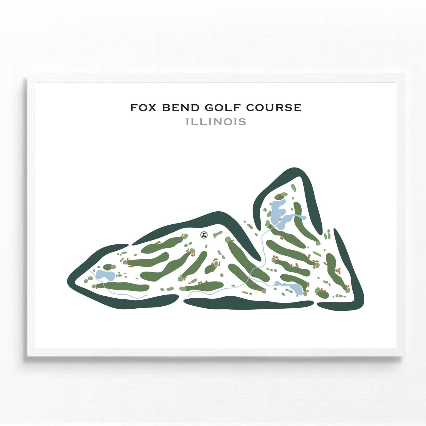Fox Bend Golf Course, Illinois - Printed Golf Courses