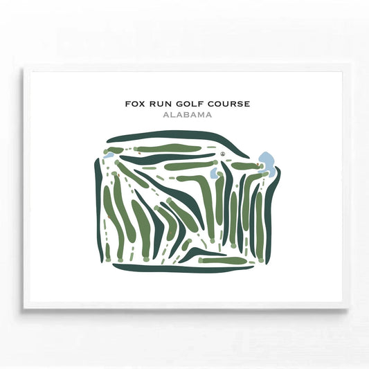 Fox Run Golf Club, Alabama - Printed Golf Course