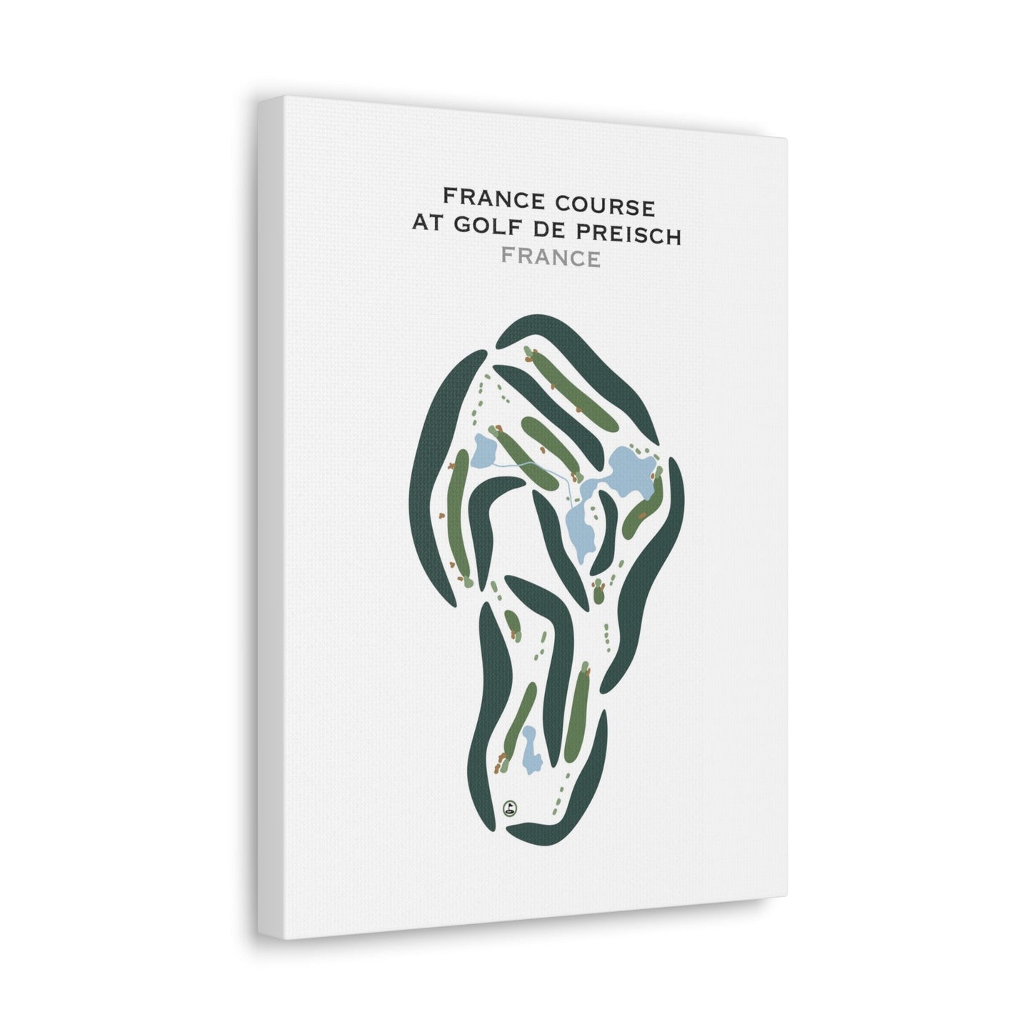 France Course at Golf de Preisch, France - Printed Golf Courses