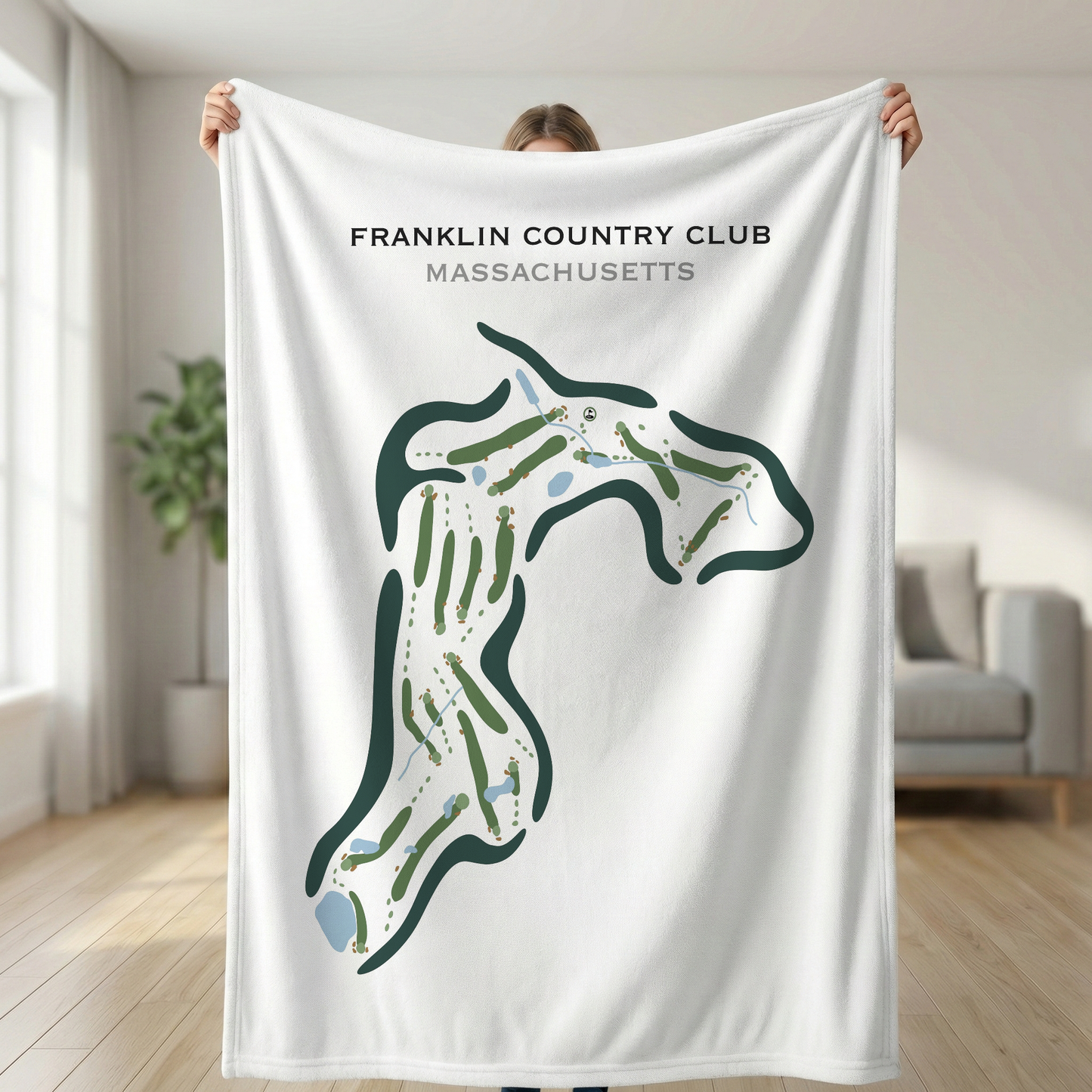 Franklin Country Club, Massachusetts - Printed Golf Courses