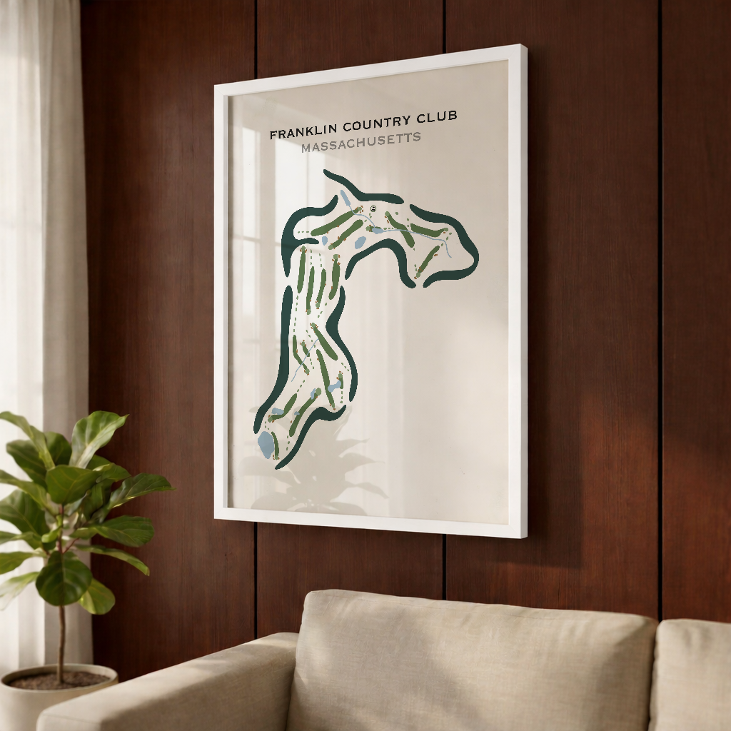 Franklin Country Club, Massachusetts - Printed Golf Courses