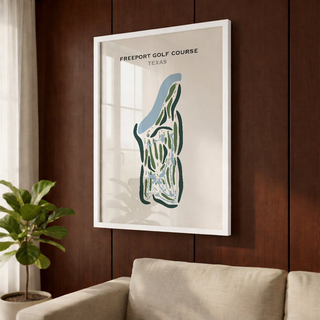 Freeport Golf Course, Texas - Printed Golf Courses