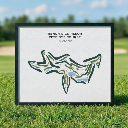 French Lick Resort, The Pete Dye Course, Indiana - Printed Golf Course