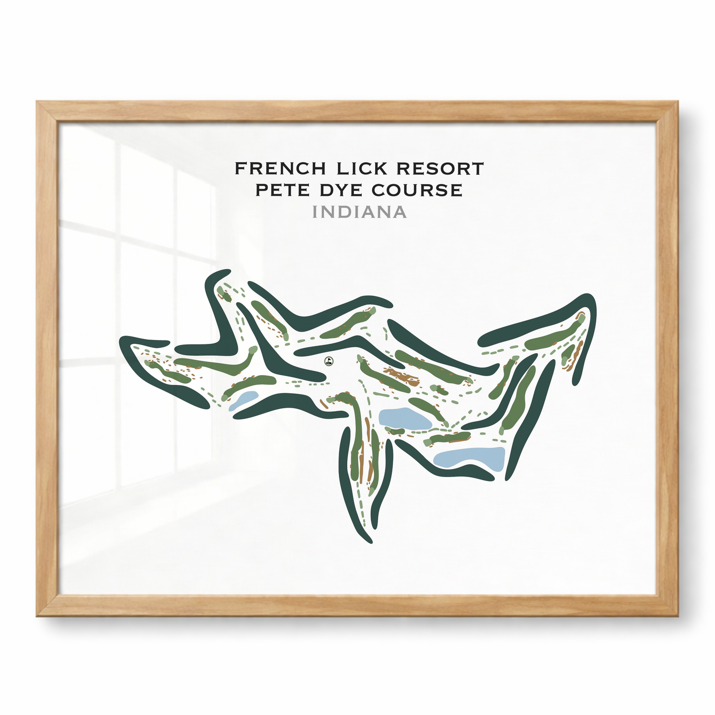 French Lick Resort, The Pete Dye Course, Indiana - Printed Golf Course
