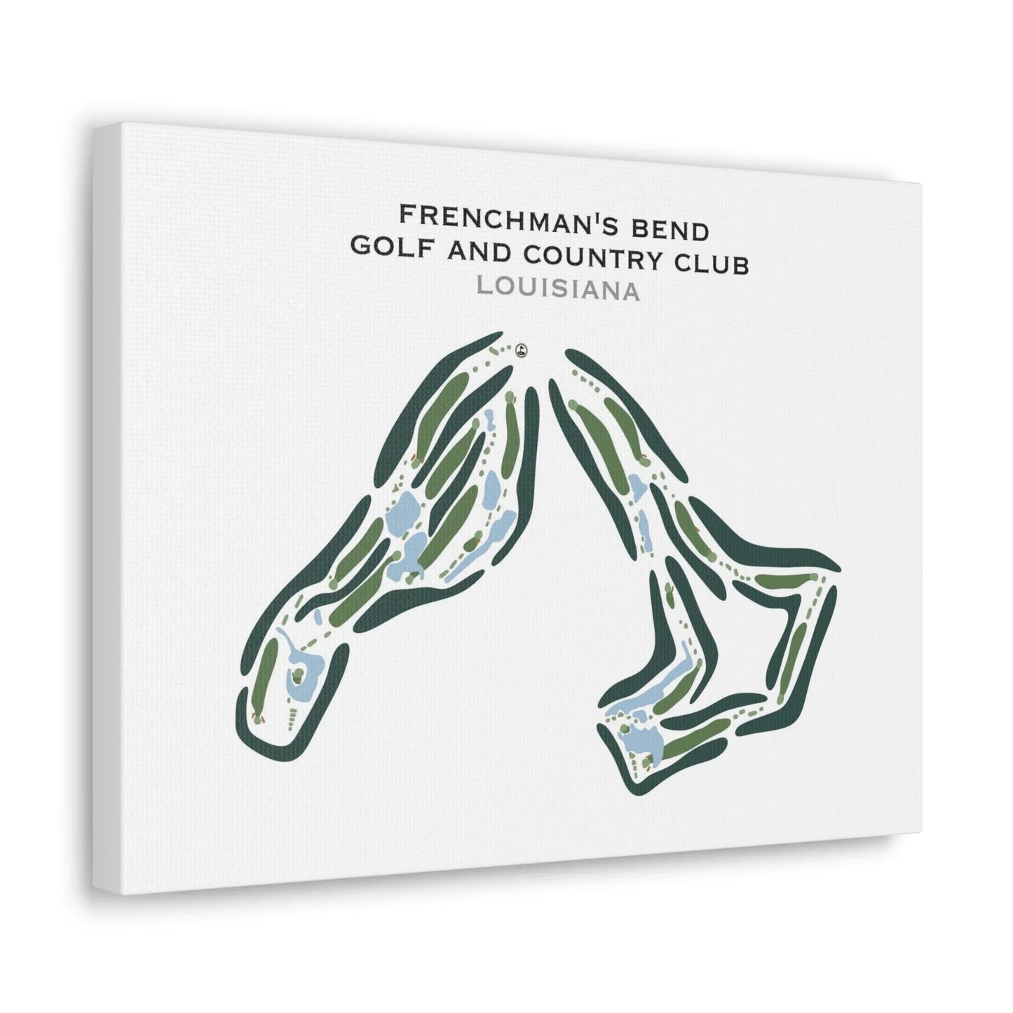 Frenchman's Bend Golf & Country Club, Louisiana - Printed Golf Course