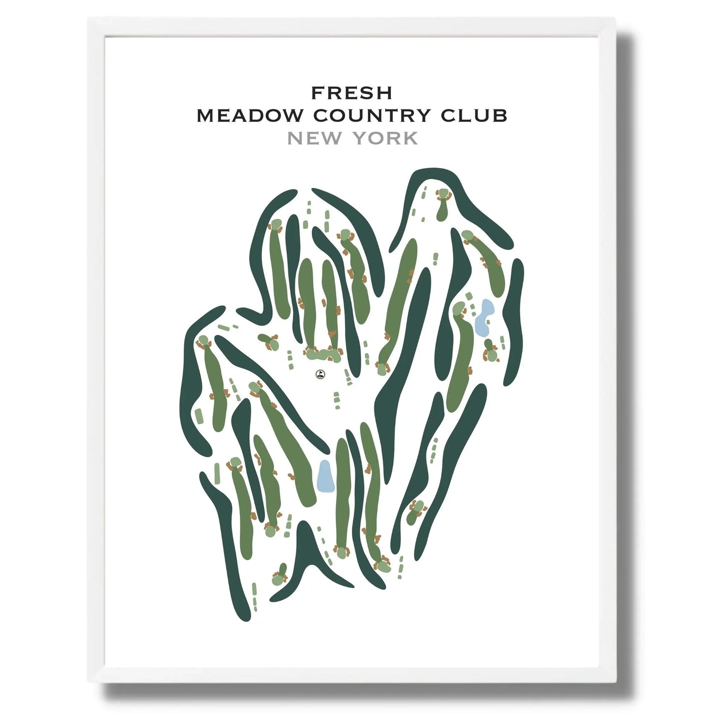 Fresh Meadow Country Club, New York - Printed Golf Course
