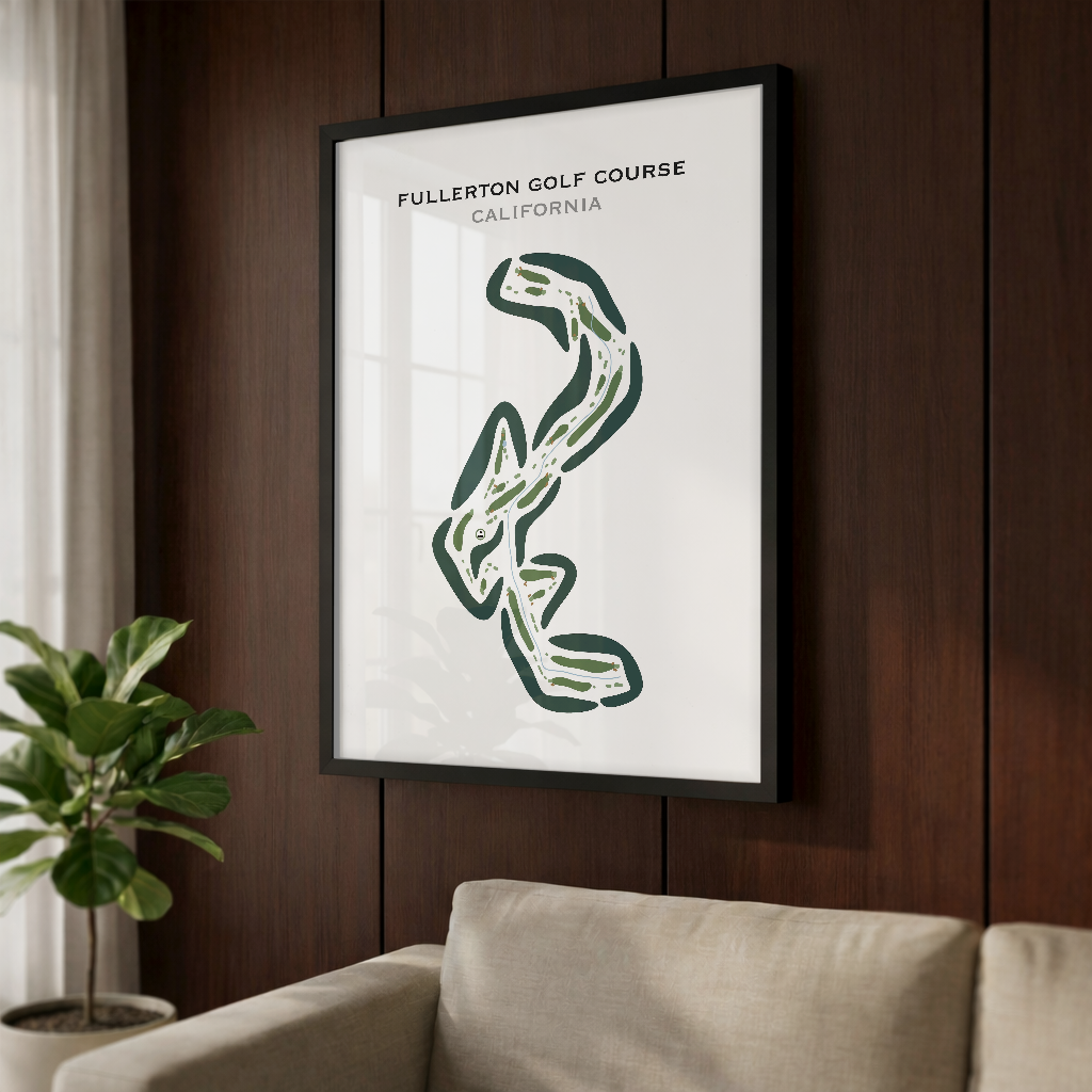 Fullerton Golf Course, California - Printed Golf Courses