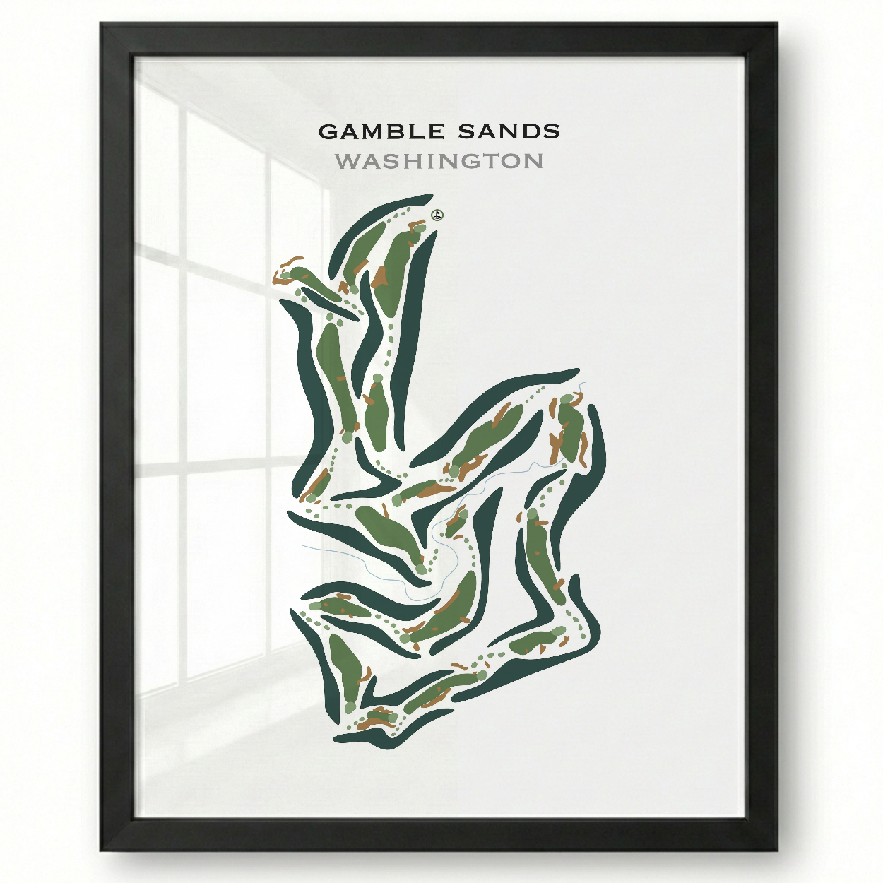 Gamble Sands, Washington - Printed Golf Courses
