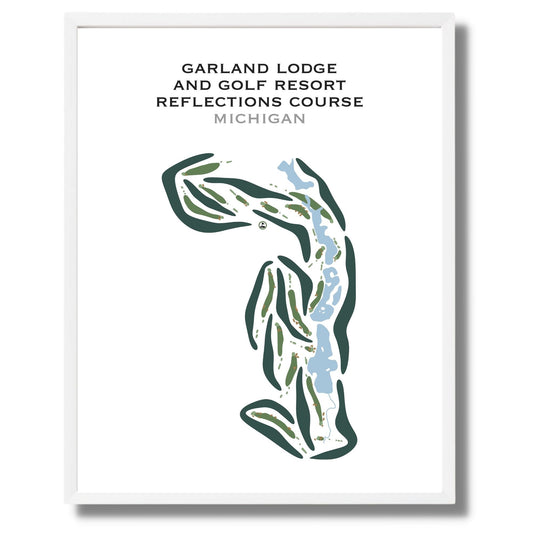 Garland Lodge & Golf Resort - Reflections Course, Michigan - Printed Golf Courses