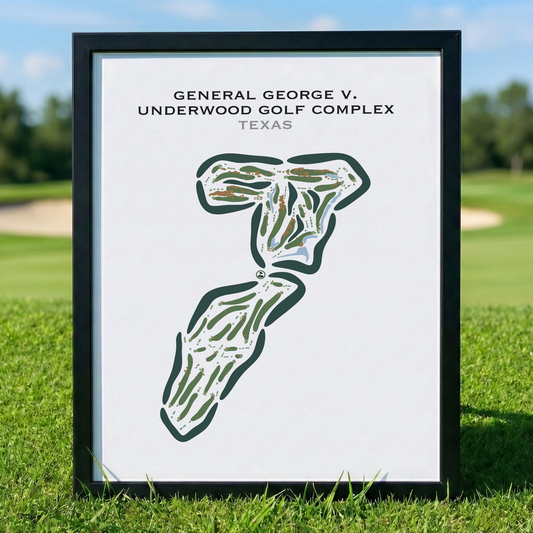 General George V. Underwood Golf Complex, Texas - Printed Golf Courses