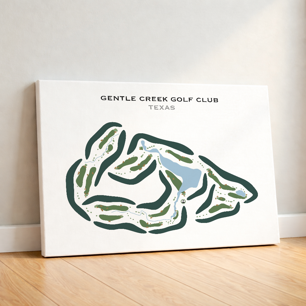 Gentle Creek Country Club, Texas - Printed Golf Courses