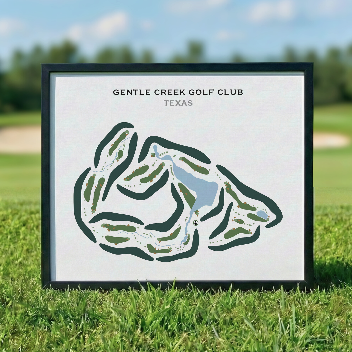 Gentle Creek Country Club, Texas - Printed Golf Courses