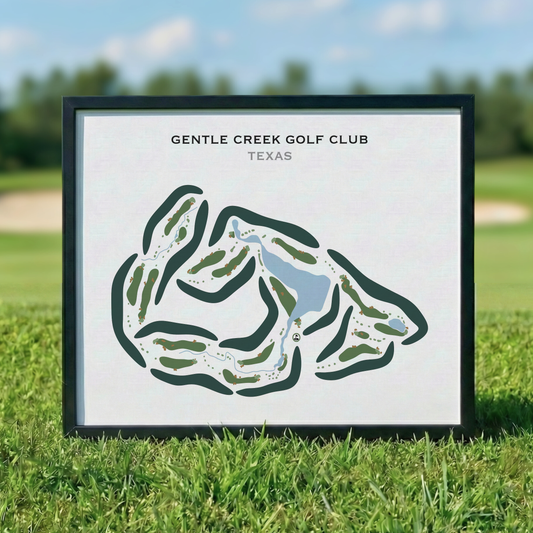 Gentle Creek Country Club, Texas - Printed Golf Courses